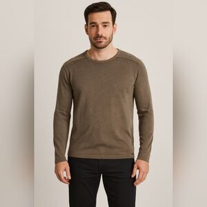 John Varvatos Men's Brown Long Sleeve Shirt 100% Cotton Size XXL